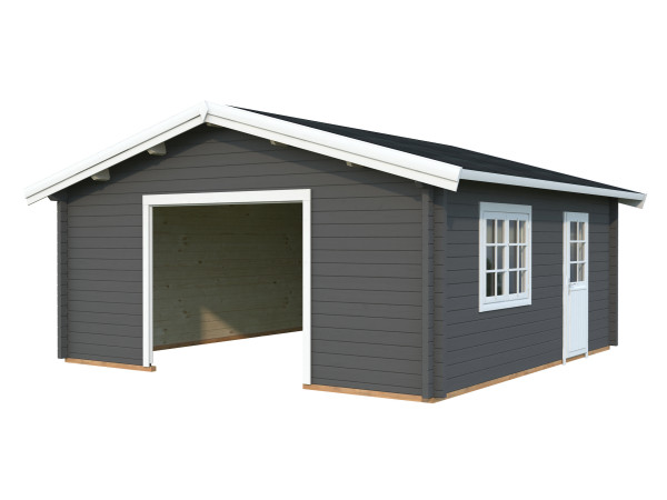 Garage Roger 27,7 m² ohne Tor 70 mm dunkelgrau