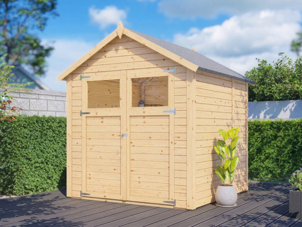 Gartenhaus Sylta 2 14 mm natur