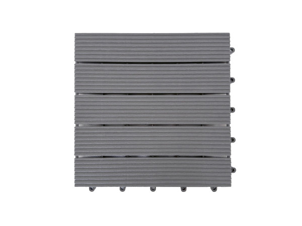 Terrassenfliese 30x30 aus Kunststoff Hellgrau