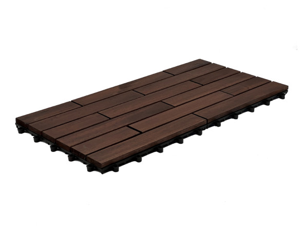 Terrassenfliese Akazie DUNKEL-geölt Holzfliese