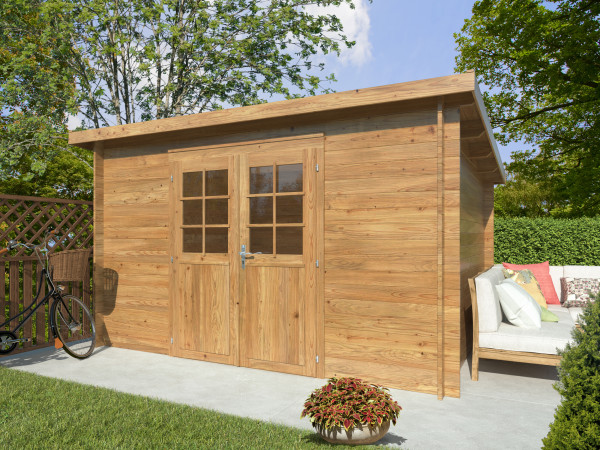 Gartenhaus Alice 9,0 m² 28 mm braun KDI