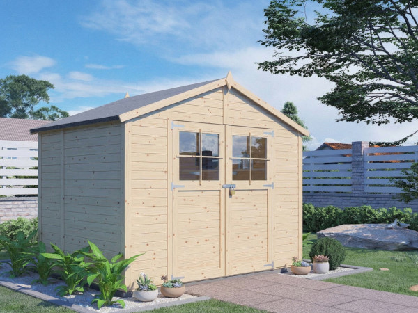 Gartenhaus Osterfeld 3 19 mm natur
