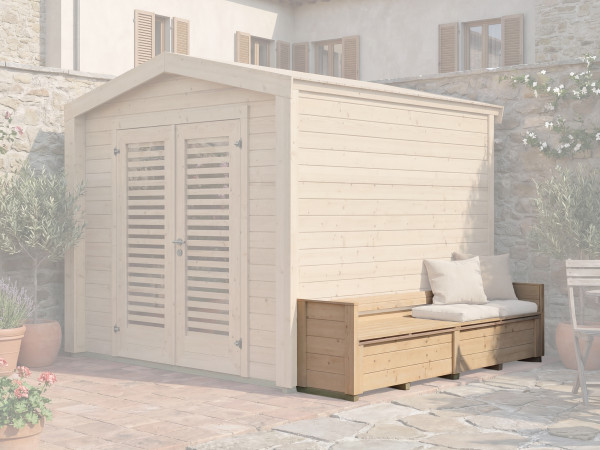 Sitztruhe Killarney 19mm Naturbelassen