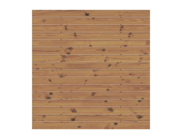 Sichtschutzzaun SYSTEM Rhombus Thermo-Holz Zaunfeld-Set