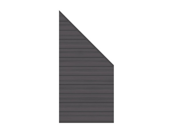 Sichtschutzzaun SYSTEM Platinum Abschlusselement anthrazit