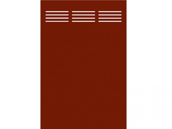 Sichtschutzelement Slot-Design BOARD rot