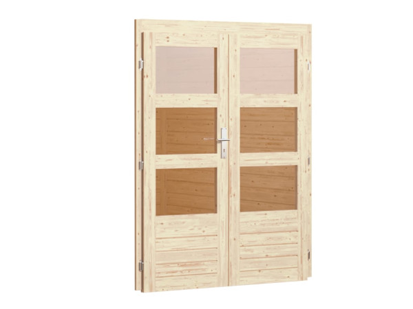 Türpaket Doppelflügeltür 38 mm naturbelassen