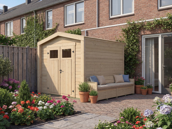 Gartenhaus Killarney 19mm Naturbelassen