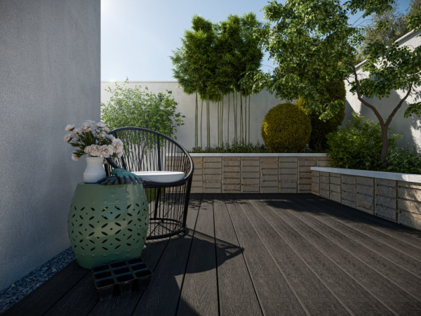 Terrassendiele WPC mono-extrudiert Hohlkammerprofil