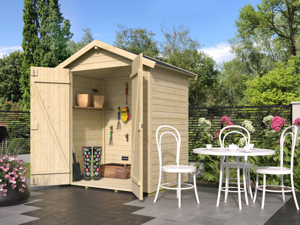 Gartenhaus Blockbohlenhaus Kent 2.1 13mm Naturbelassen