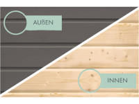 Vorschau: Gartenhaus Retola 2 Set terragrau Vorschau: Gartenhaus Retola 2 Set terragrau