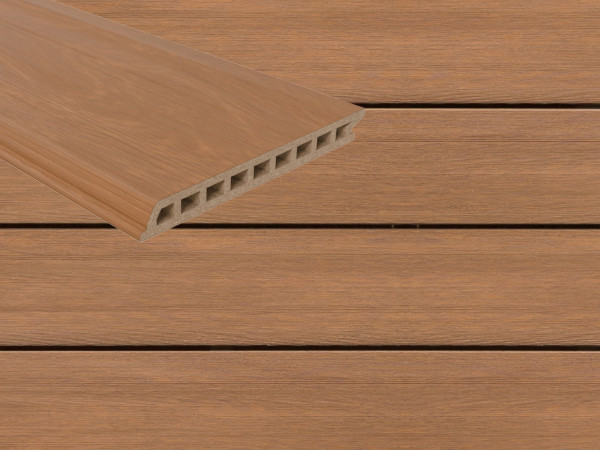 Fassadenverkleidung WPC co-extrudiert Sonne Braun
