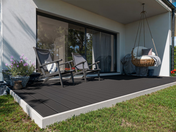 Terrassendiele WPC Anthrazitgrau