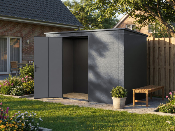 Metall-Gerätehaus Gary 0,7 mm Anthrazit