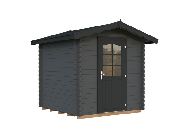 Gartenhaus Vivian 3,8 m² 28 mm dunkelgrau/anthrazit