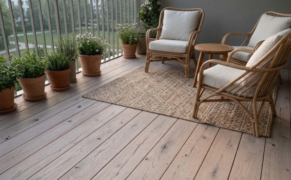Terrassendiele Eiche Rustikal