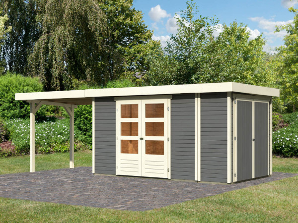 Gartenhaus Retola 5 Set terragrau