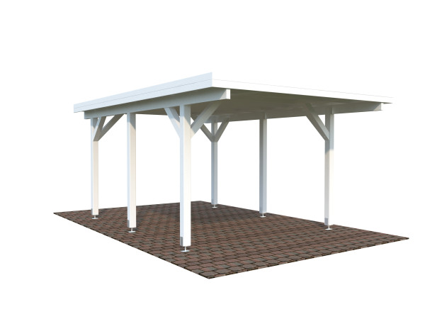 Carport Karl 11,7 m² weiß
