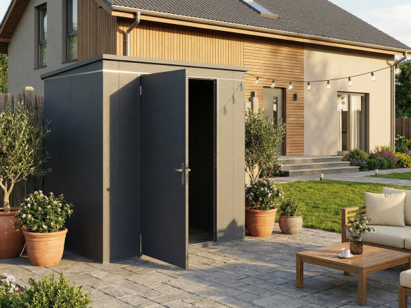 Metall-Gerätehaus Gary 0,7 mm Anthrazit