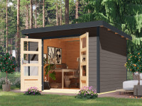 Hybrid-Gartenhaus Pluto B terragrau-anthrazit Hybrid-Gartenhaus Pluto B terragrau-anthrazit