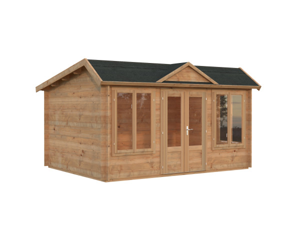 Gartenhaus Claudia Pent 11,5 m² 34 mm hellbraun