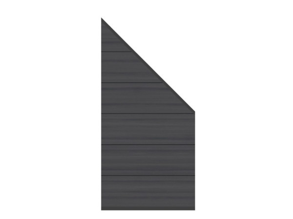 Sichtschutzzaun SYSTEM Platinum XL Abschlusselement anthrazit