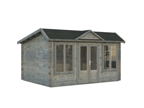 Gartenhaus Claudia Pent 11,5 m² 34 mm grau