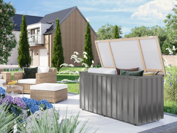 Metall-Freizeitbox Indium 2 graualuminium