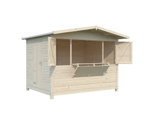 Marktstand Marian 6,2 m² klappbar naturbelassen