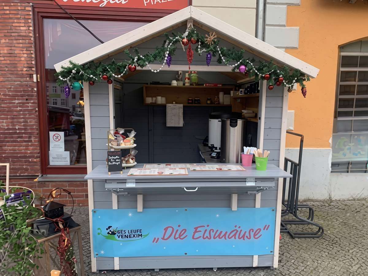 Mobiler Marktstand Verkaufsstand Mit Vordach – Klappbarer Holzverkaufsstand Für Wochenmärkte, Festivals, Strand & Partys – 200 Kg Tragbar (Rot, 150 Cm)