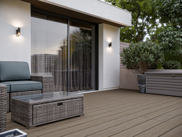 Terrassendiele WPC ArmorBoard co-extrudiert Beige Massivprofil