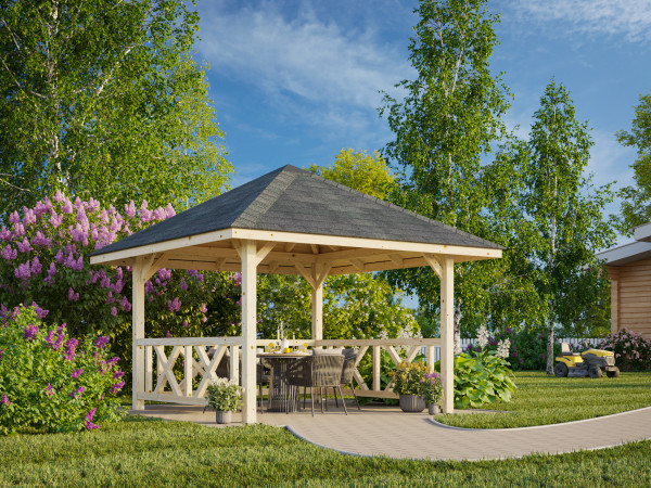 Pavillon Bianca 8,3 m² Set 101 naturbelassen