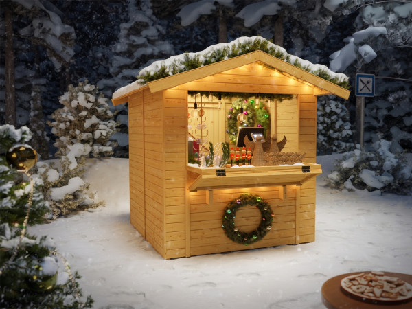 Marktstand - Verkaufsstand Nevia 14 naturbelassen