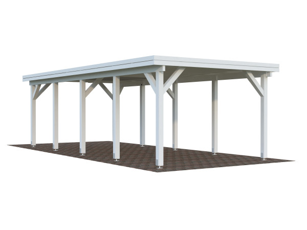Carport Karl 23,1 m² weiß