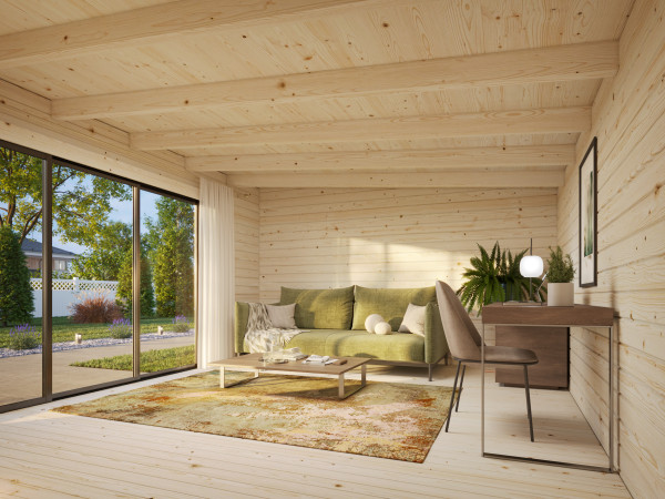 Gartenhaus Lea 19,4 m² Slide Plus 44 mm
