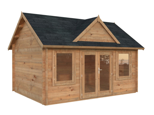 Gartenhaus Claudia 14,2 m² 44 mm hellbraun