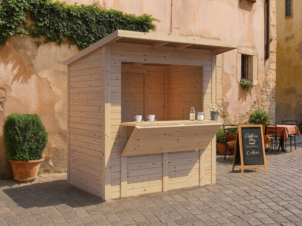 Marktstand - Verkaufsstand Ivy 14 mm naturbelassen