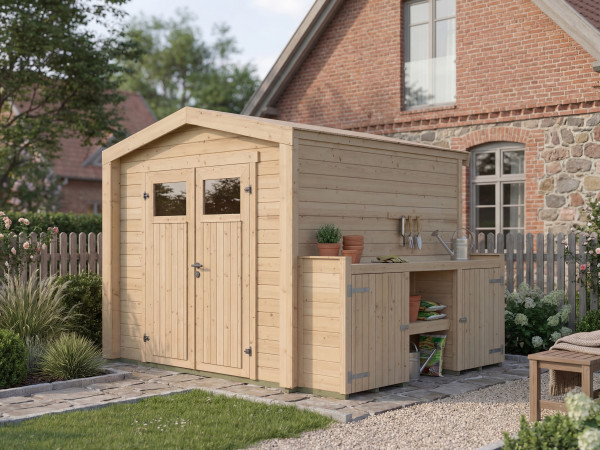 Gartenhaus Killarney 19mm Naturbelassen