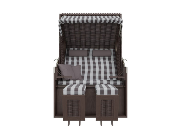 Strandkorb PURE Wave XL PE grey Design 435