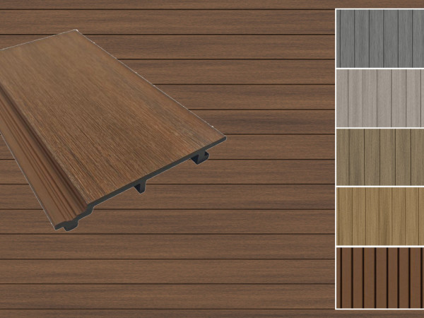 WPC Wandverkleidung Standard Teak coextrudiert