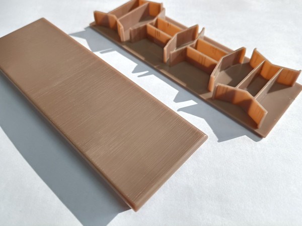 Endkappe für Alu-Co-Extrusion-Board Teak