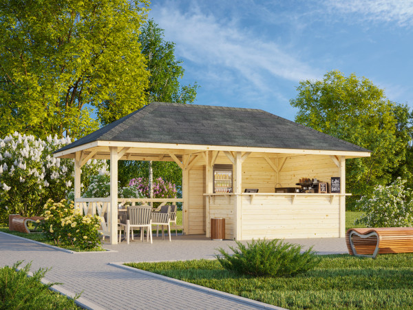 Pavillon Bianca 16,6 m² Set 110 naturbelassen