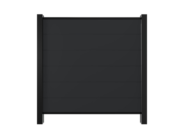 Gartenzaun Sichtschutzzaun PVC Stecksystem Anthrazit