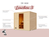 Vorschau: Gartensauna Lenchen 3 terragrau SPARSET mit 9 kW Ofen und ext. Steuerung Vorschau: Gartensauna Lenchen 3 terragrau SPARSET mit 9 kW Ofen und ext. Steuerung