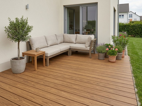 Terrassendiele Thermo-Esche geölt