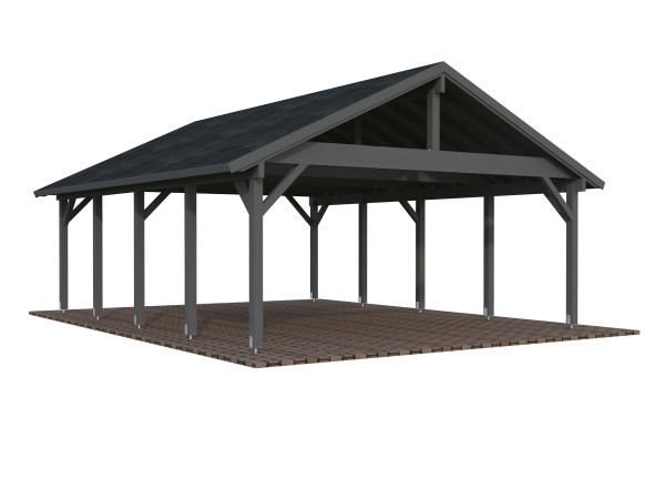 Carport Robert 40,6 m² dunkelgrau