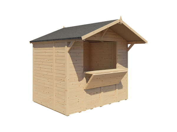 Marktstand - Verkaufsstand Niko 2 14 mm naturbelassen