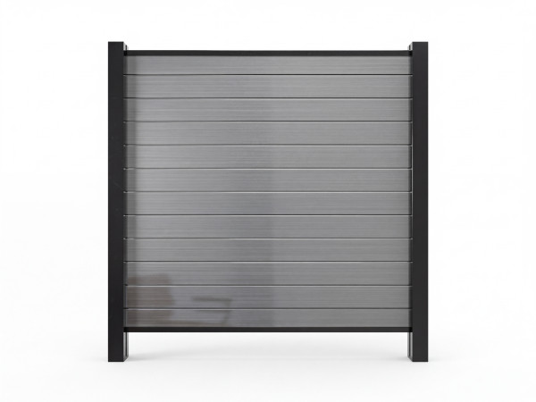 Gartenzaun Sichtschutzzaun PVC Stecksystem anthrazit
