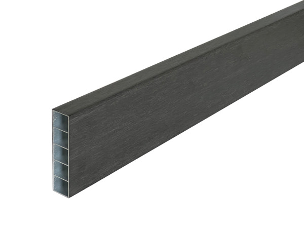 Sonnenbrecher / Fassadenprofil WPC Sonnenschutz Co extrudiert Charcoal