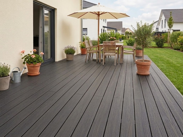 Terrassendiele WPC Xtreme R12 Aspen grey Massivprofil